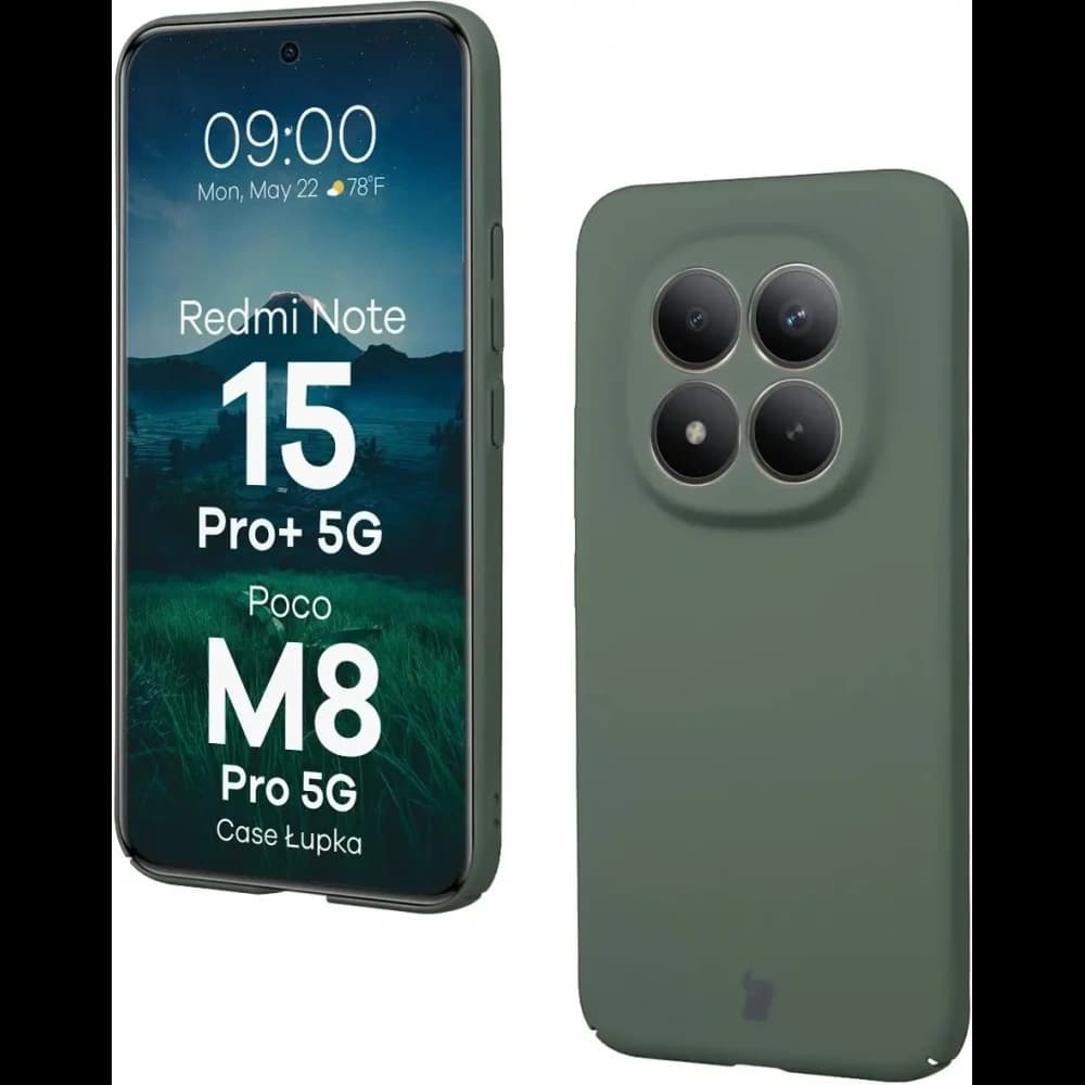 Bizon Case Lupka Xiaomi Redmi Note 15 Pro+ Plus 5G / POCO M8 Pro 5G zelená - 1