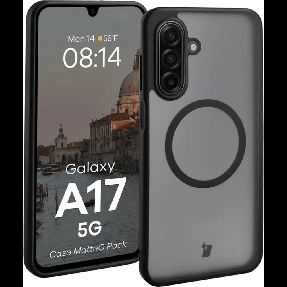 Bizon MatteO Magnetic Pack Samsung Galaxy A17 5G, füstös fekete - 3