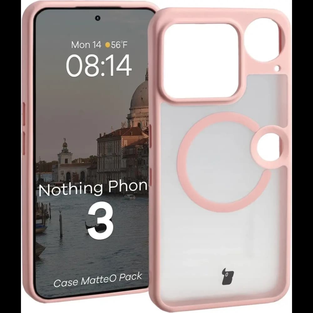 Bizon MatteO Magnetic Pack Nothing Phone (3), smoky light pink - 3