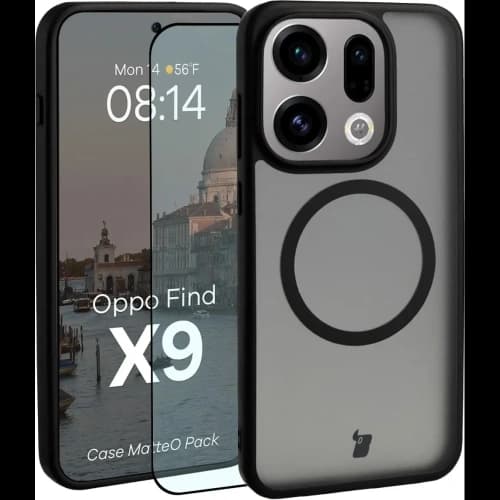 Bizon MatteO Magnetic Pack Oppo Find X9, smoky black