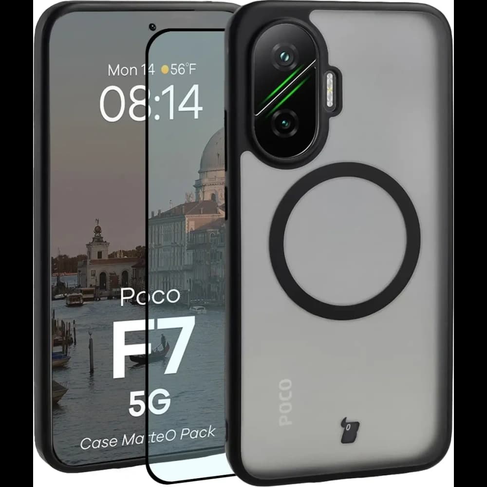 Bizon MatteO Magnetic Pack Xiaomi POCO F7, rauchschwarz
 - 1