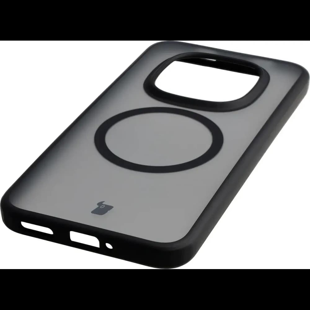 Etui z pierścieniem magnetycznym + szkło hartowane Bizon MatteO Pack do Xiaomi Redmi Note 15 Pro 5G, przydymione-czarne - 7