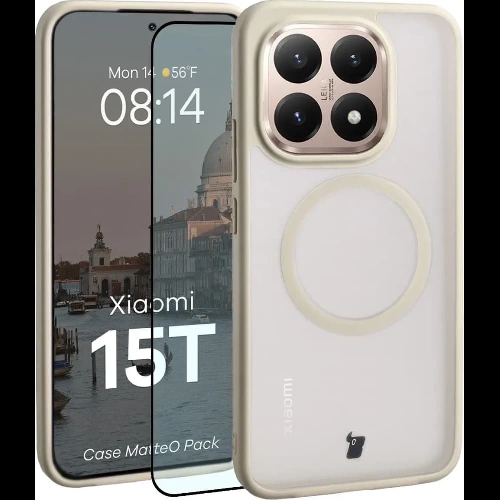 Bizon MatteO Magnetic Pack Xiaomi 15T, füstös bézs - 1