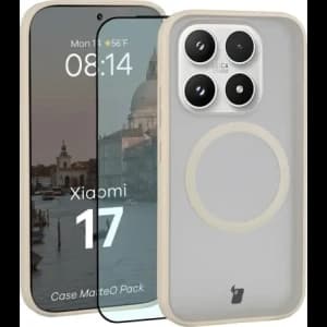 Bizon MatteO Magnetic Pack Xiaomi 17, füstös bézs