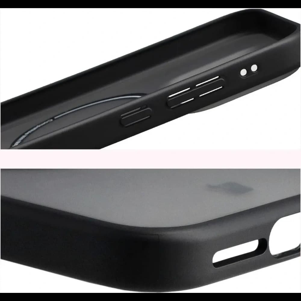 Etui z pierścieniem magnetycznym + szkło hartowane Bizon MatteO Pack do Xiaomi 17, przydymione-czarne - 6