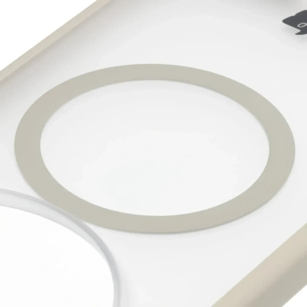 Etui z pierścieniem magnetycznym + szkło hartowane Bizon MatteO Pack do Xiaomi 17 Ultra, przydymione-beżowe - 4