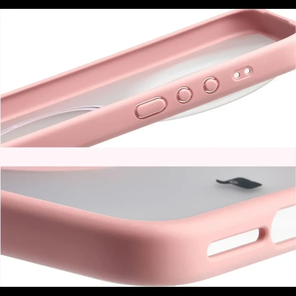 Etui z pierścieniem magnetycznym + szkło hartowane Bizon MatteO Pack do Xiaomi 17 Ultra, przydymione-jasnoróżowe - 6