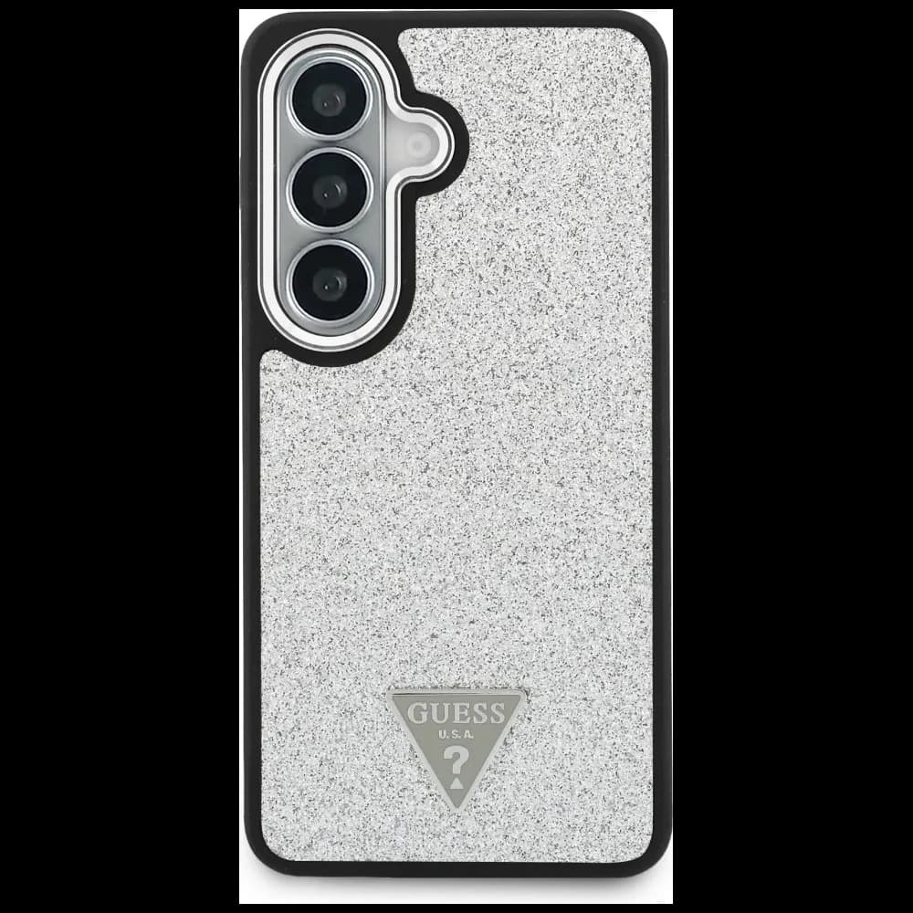 Guess Festes Glitzer Dreieck MagSafe Samsung Galaxy S26+ Plus silber
 - 3