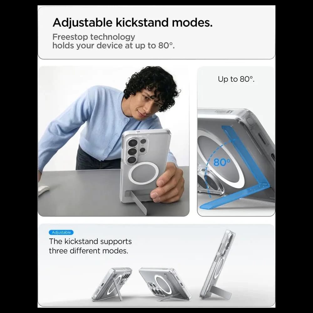 Spigen Ultra Hybrid S Mag MagSafe Samsung Galaxy S26 Ultra Klar/weiß
 - 8