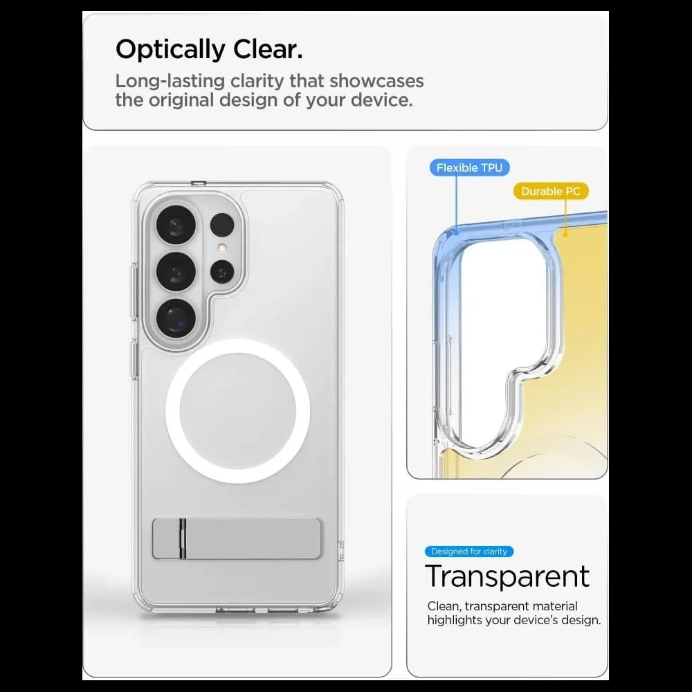 Spigen Ultra Hybrid S Mag MagSafe Samsung Galaxy S26 Ultra Klar/weiß
 - 9