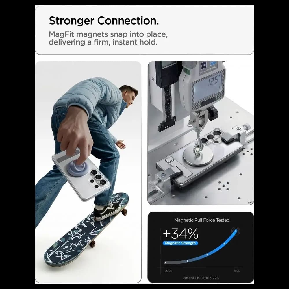 Spigen Ultra Hybrid S Mag MagSafe Samsung Galaxy S26 Ultra Klar/weiß
 - 10