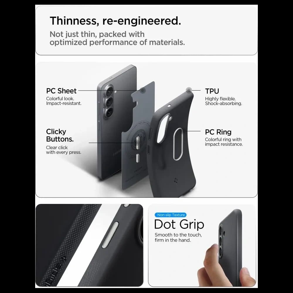 Spigen Nano Pop Mag MagSafe Samsung Galaxy S26 Black Sesame - 9