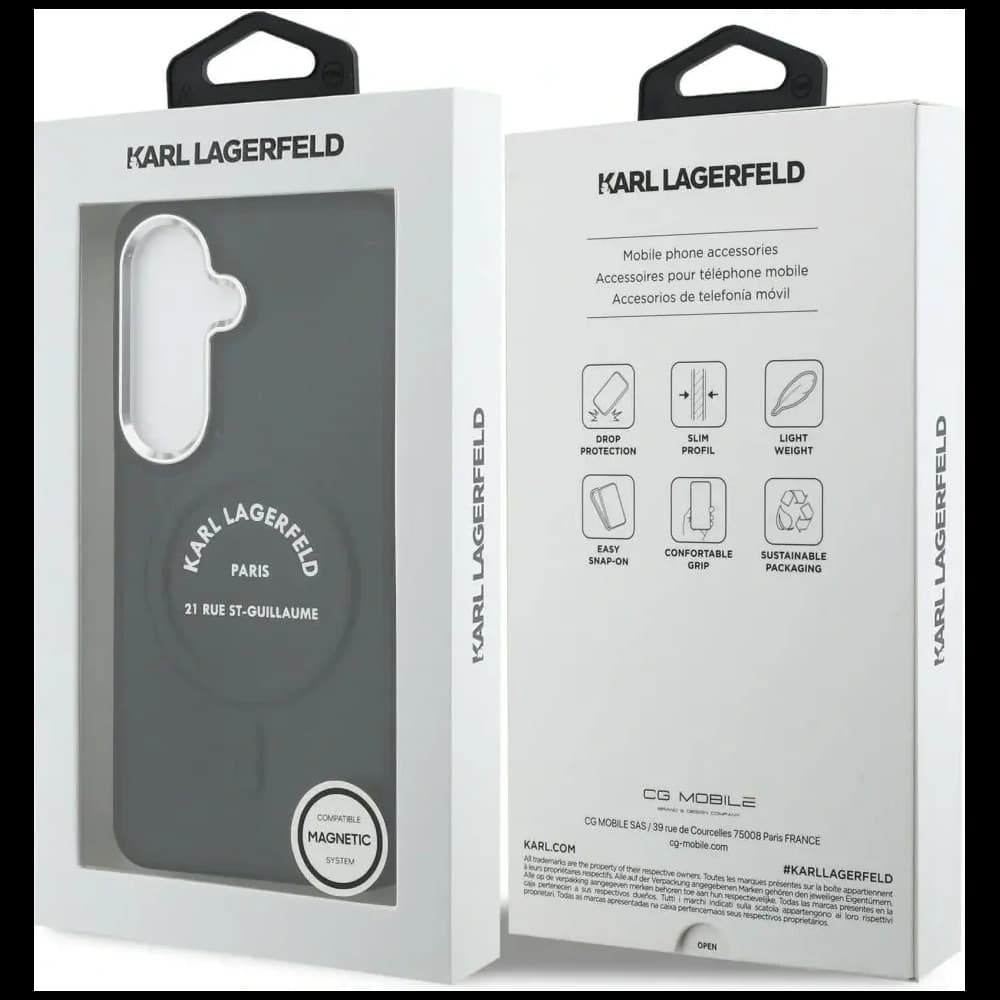 Karl Lagerfeld Prägung Ring RSG Logo MagSafe Samsung Galaxy S26 schwarz
 - 8