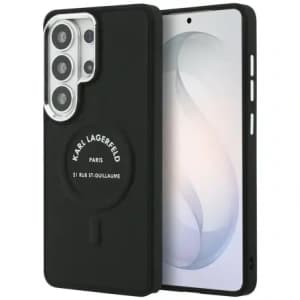 Karl Lagerfeld Embossed Ring RSG Logo MagSafe Samsung Galaxy S26 Ultra černý