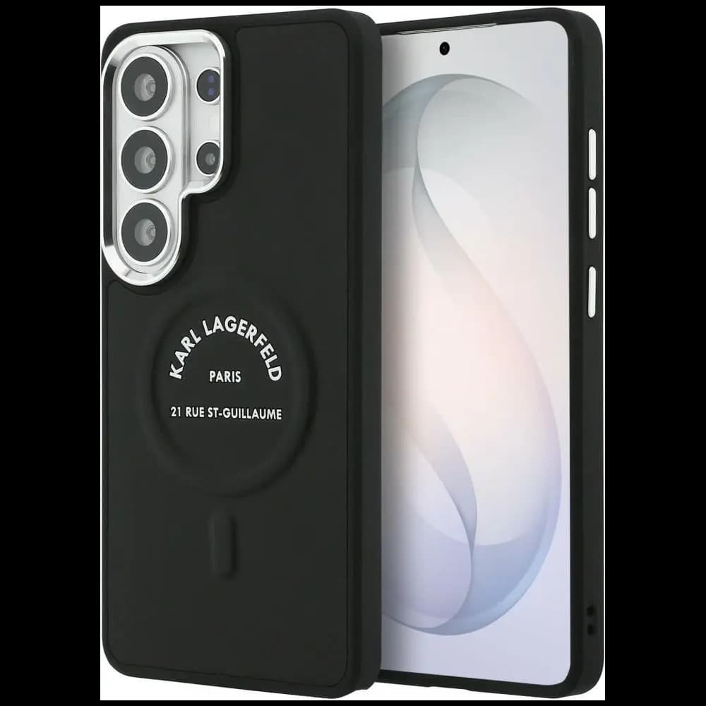 Karl Lagerfeld Embossed Ring RSG Logo MagSafe Samsung Galaxy S26 Ultra černý - 1