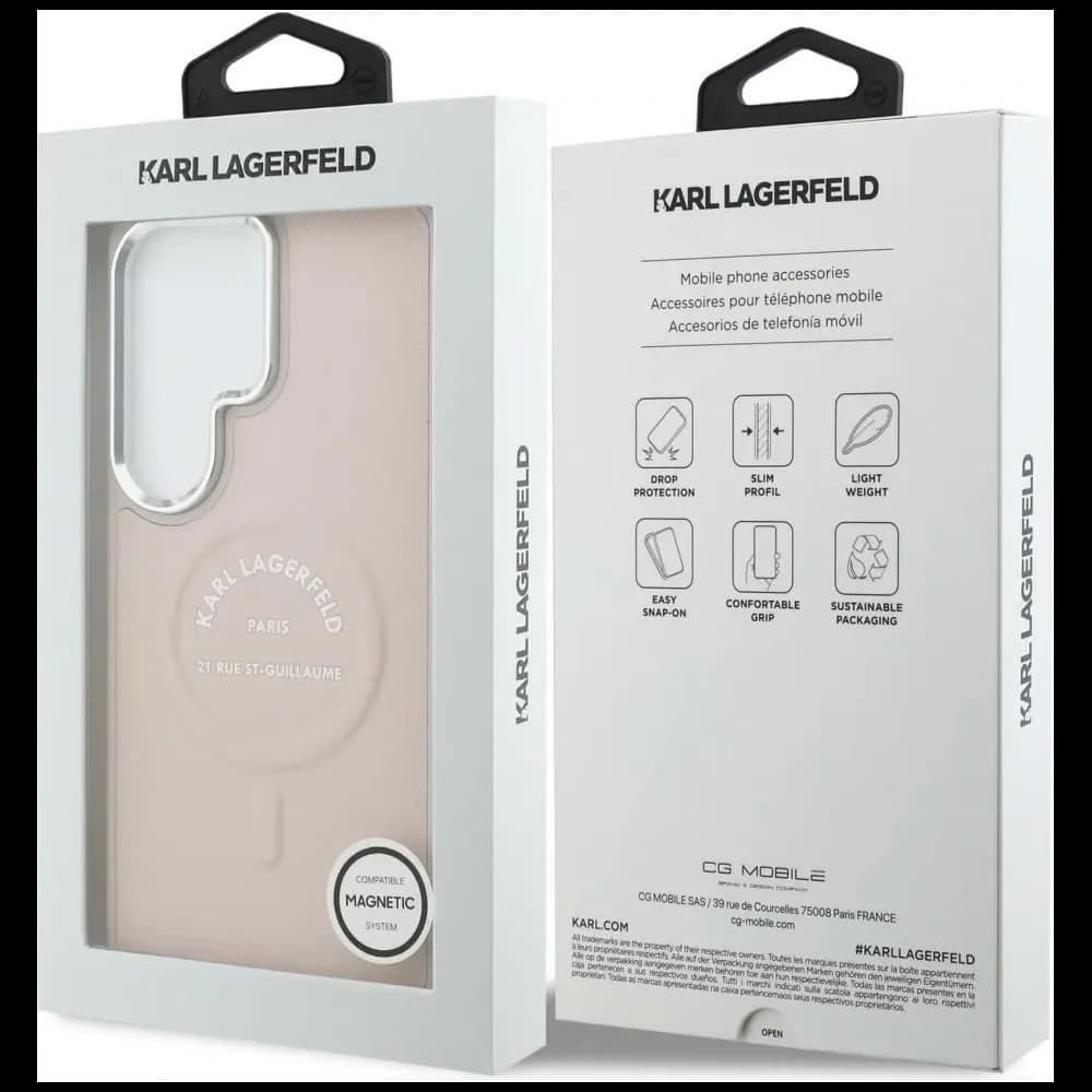 Karl Lagerfeld Prägung Ring RSG Logo MagSafe Samsung Galaxy S26 Ultra pink
 - 8