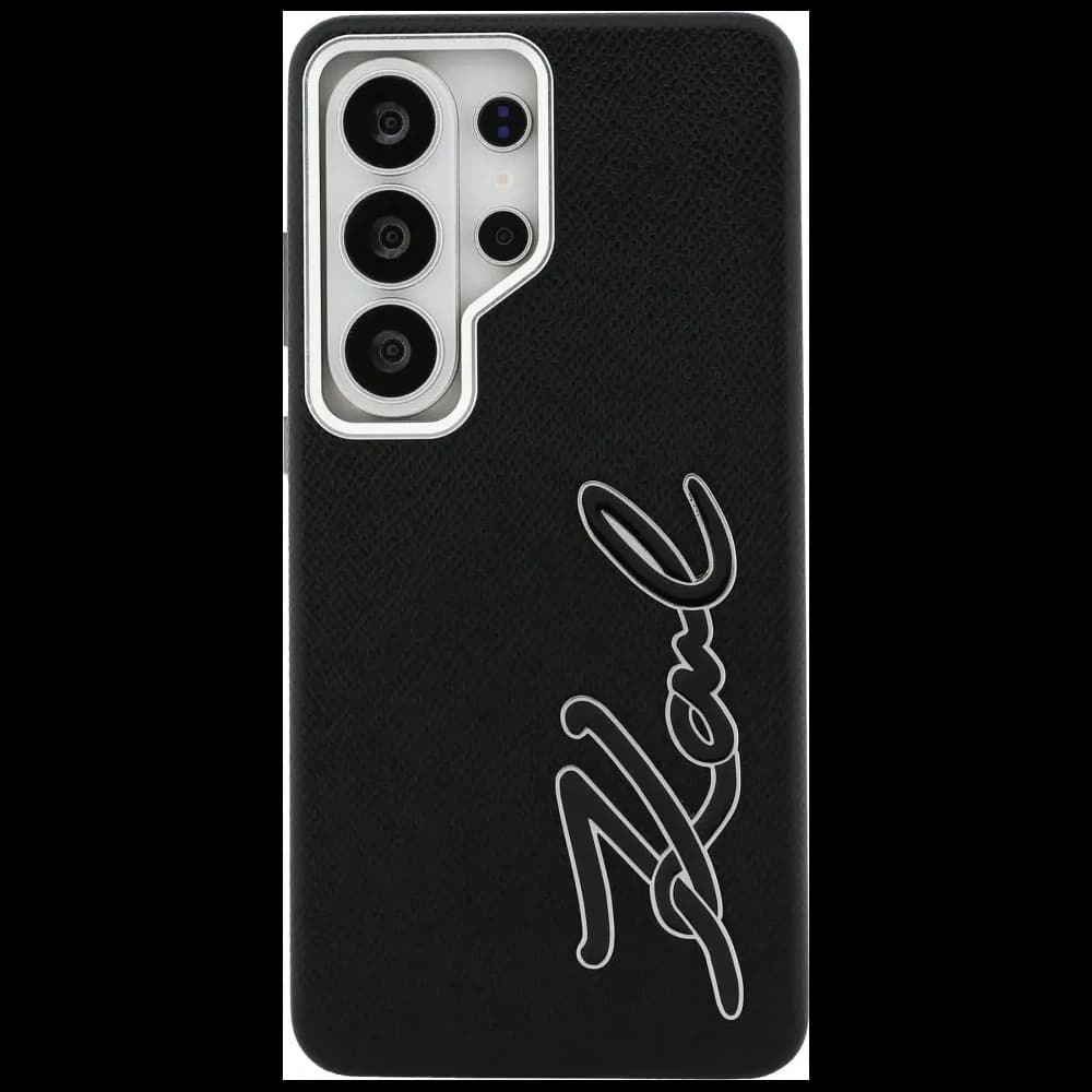 Karl Lagerfeld Geprägtes Signatur Metallharz Logo Samsung Galaxy S26 Ultra schwarz
 - 3