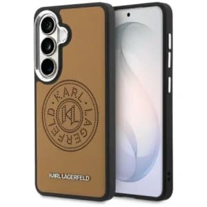 Karl Lagerfeld Perforated KL MagSafe Samsung Galaxy S26+ Plus brown