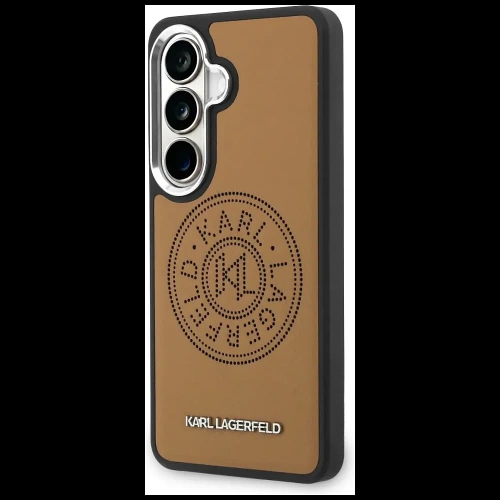 Karl Lagerfeld Perforated KL MagSafe Samsung Galaxy S26+ Plus brown - 2