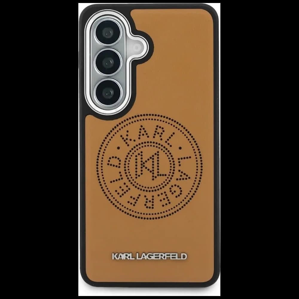 Karl Lagerfeld Perforated KL MagSafe Samsung Galaxy S26+ Plus brown - 3
