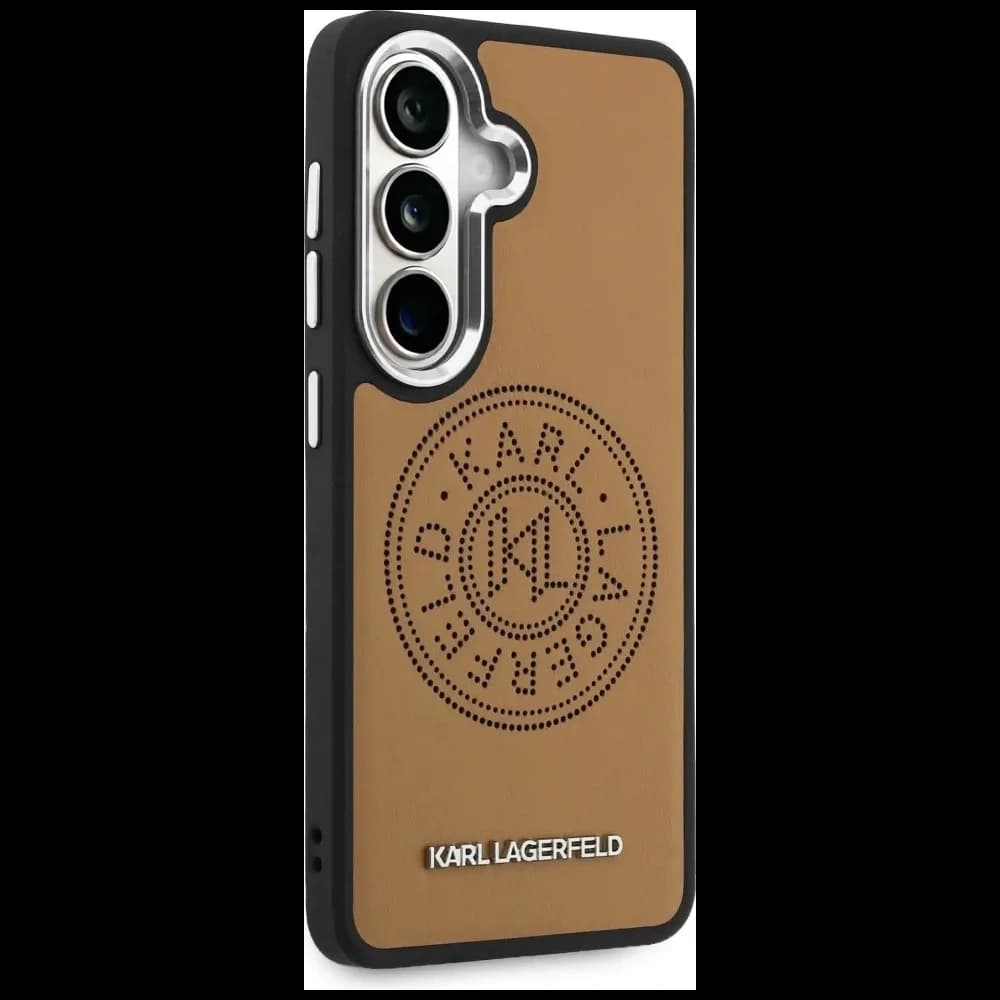 Karl Lagerfeld Perforated KL MagSafe Samsung Galaxy S26+ Plus brown - 4
