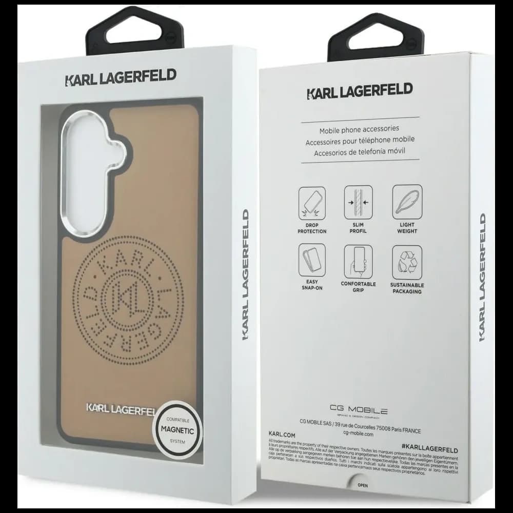 Karl Lagerfeld Perforated KL MagSafe Samsung Galaxy S26+ Plus brown - 8
