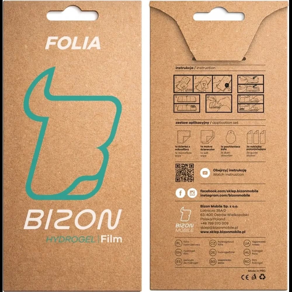 Folia hydrożelowa na ekran Bizon Film Hydrogel Front do Xiaomi Redmi Note 15 Pro 5G / 15 Pro+ Plus 5G / POCO M8 Pro 5G - 6