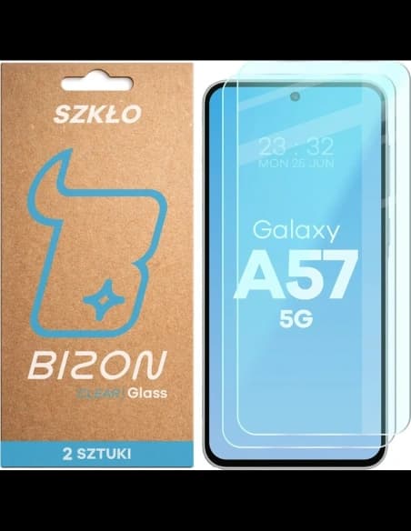 Szkło hartowane Bizon Glass Clear Duo do Samsung Galaxy A57 5G [2 PACK]