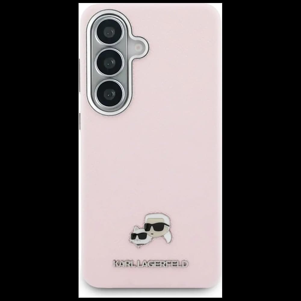 Karl Lagerfeld Saffiano KC Metal Logo MagSafe Samsung Galaxy S26+ Plus roz - 3