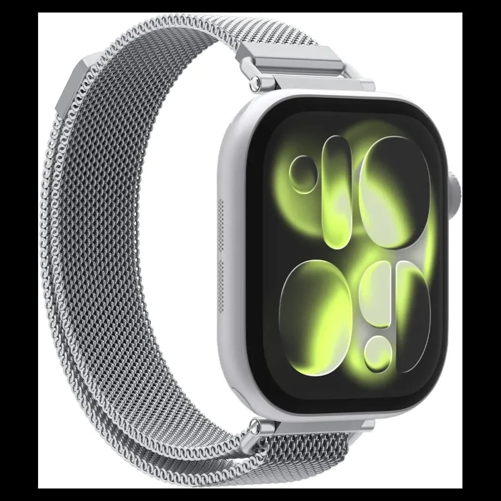 Spigen WBM4 Szíj Apple Watch 8 / 9 / 10 / 11 / SE 40/41/42mm Ezüst
 - 2