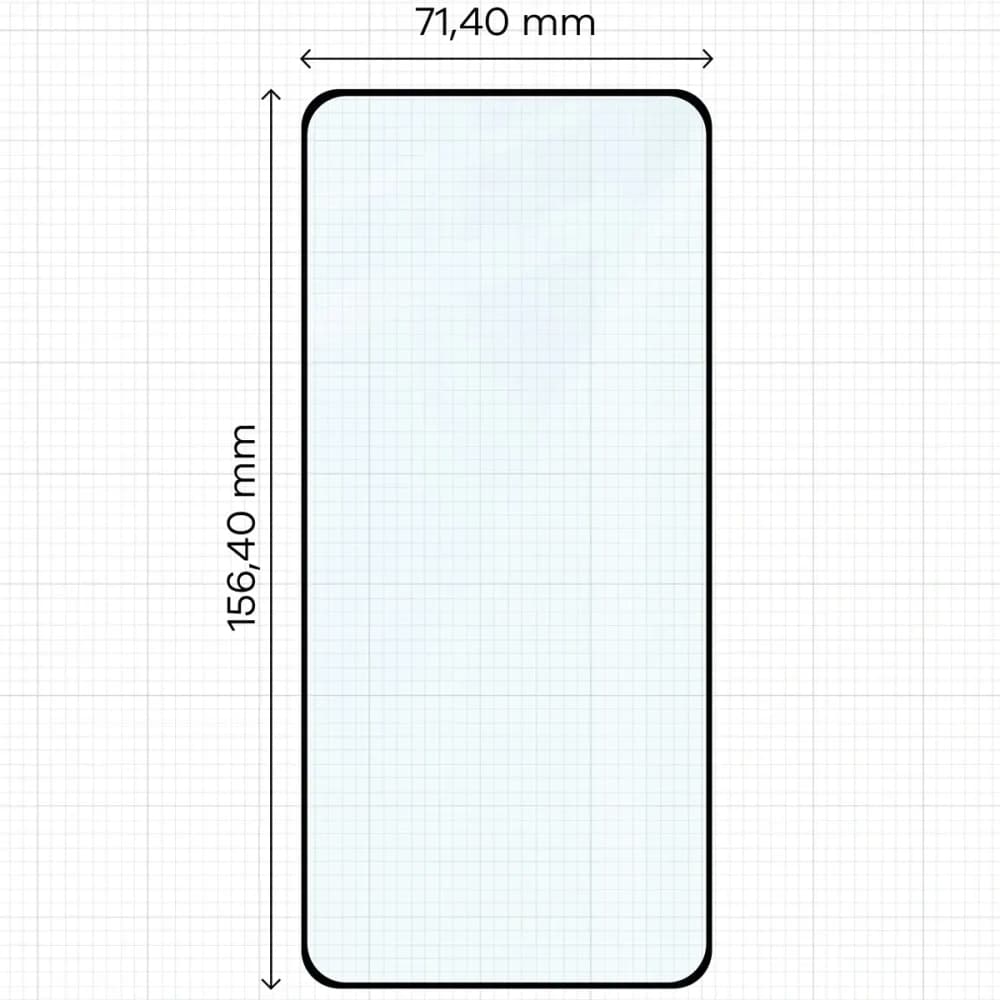 Szkło hartowane Bizon Glass Edge Duo do Motorola Edge 70, czarna ramka [2 PACK] - 2