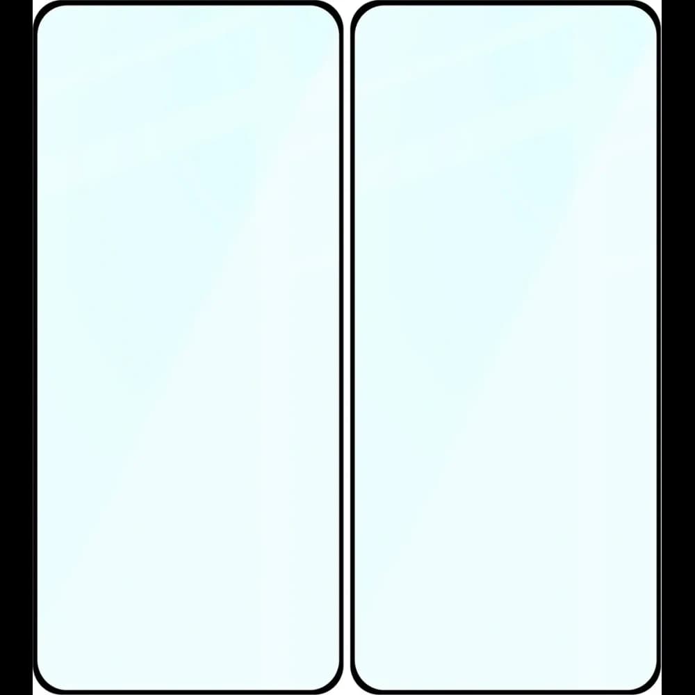 Szkło hartowane Bizon Glass Edge Duo do Motorola Edge 70, czarna ramka [2 PACK] - 4