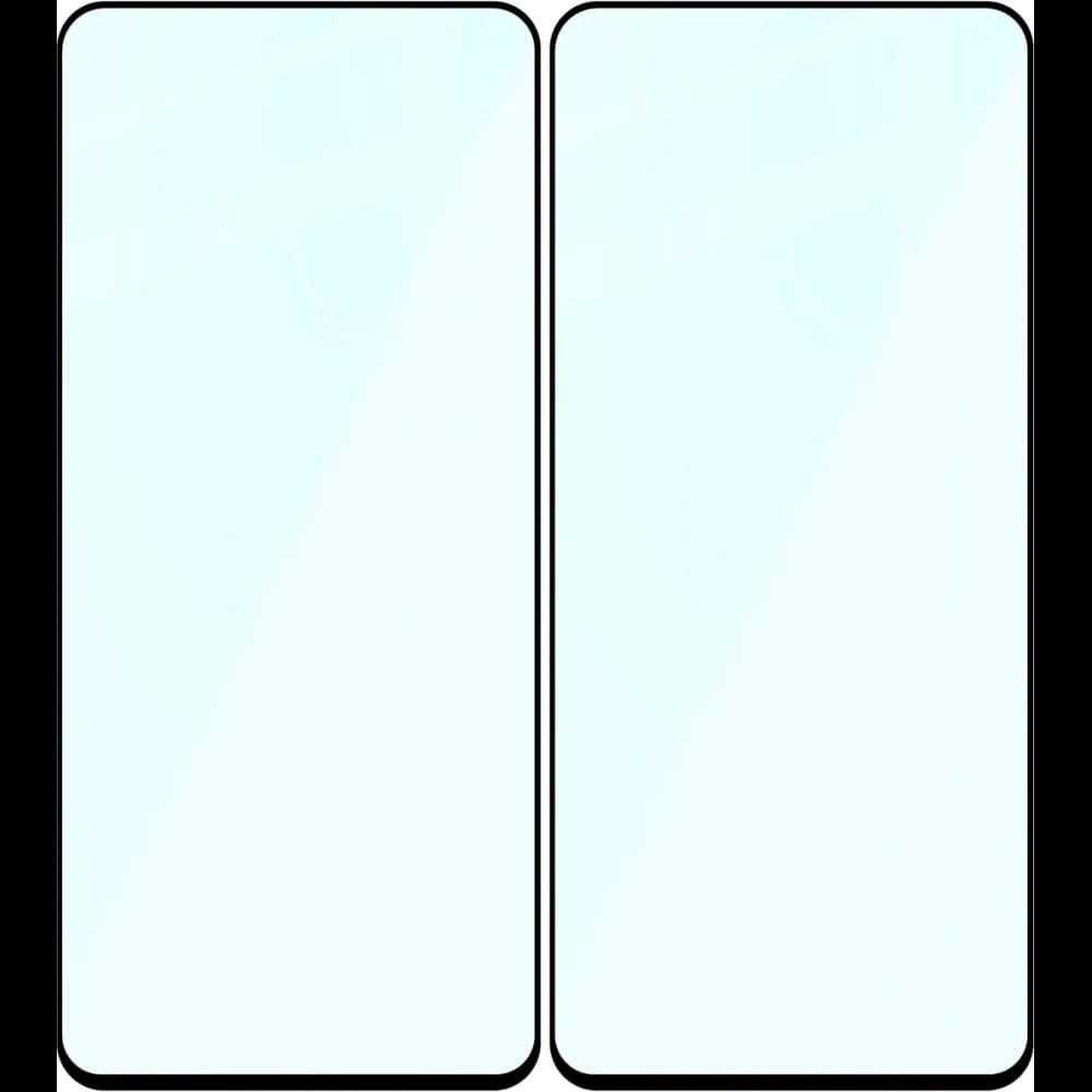 Szkło hartowane Bizon Glass Edge Duo do Motorola Moto G57 Power / G67 Power, czarna ramka [2 PACK] - 4