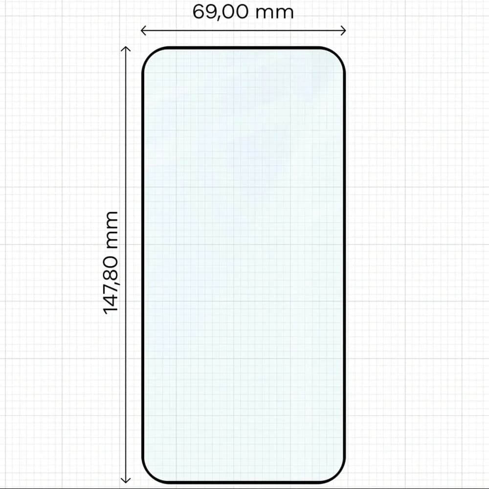 Szkło hartowane Bizon Glass Edge Duo do Oppo Reno 15 Pro, czarna ramka [2 PACK] - 2