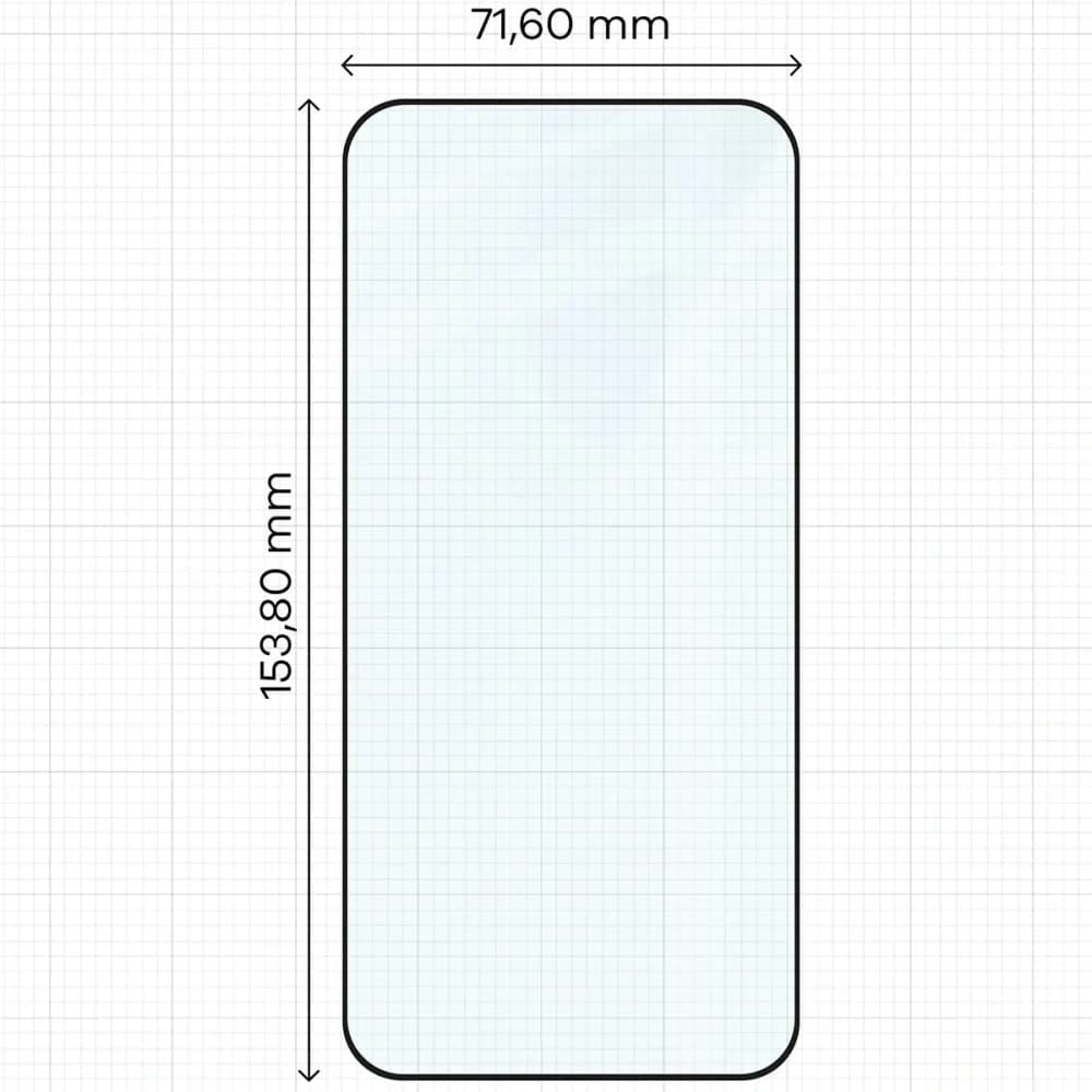 Szkło hartowane Bizon Glass Edge Duo do Xiaomi POCO F8 Pro, czarna ramka [2 PACK] - 2