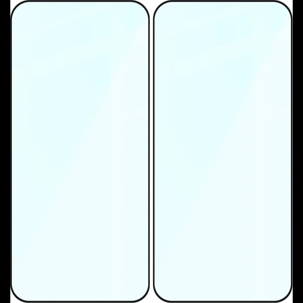 Szkło hartowane Bizon Glass Edge Duo do Xiaomi POCO F8 Pro, czarna ramka [2 PACK] - 4