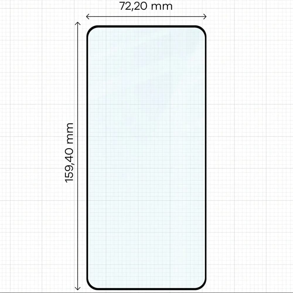 Szkło hartowane Bizon Glass Edge Duo do Vivo V60 Lite 5G, czarna ramka [2 PACK] - 2