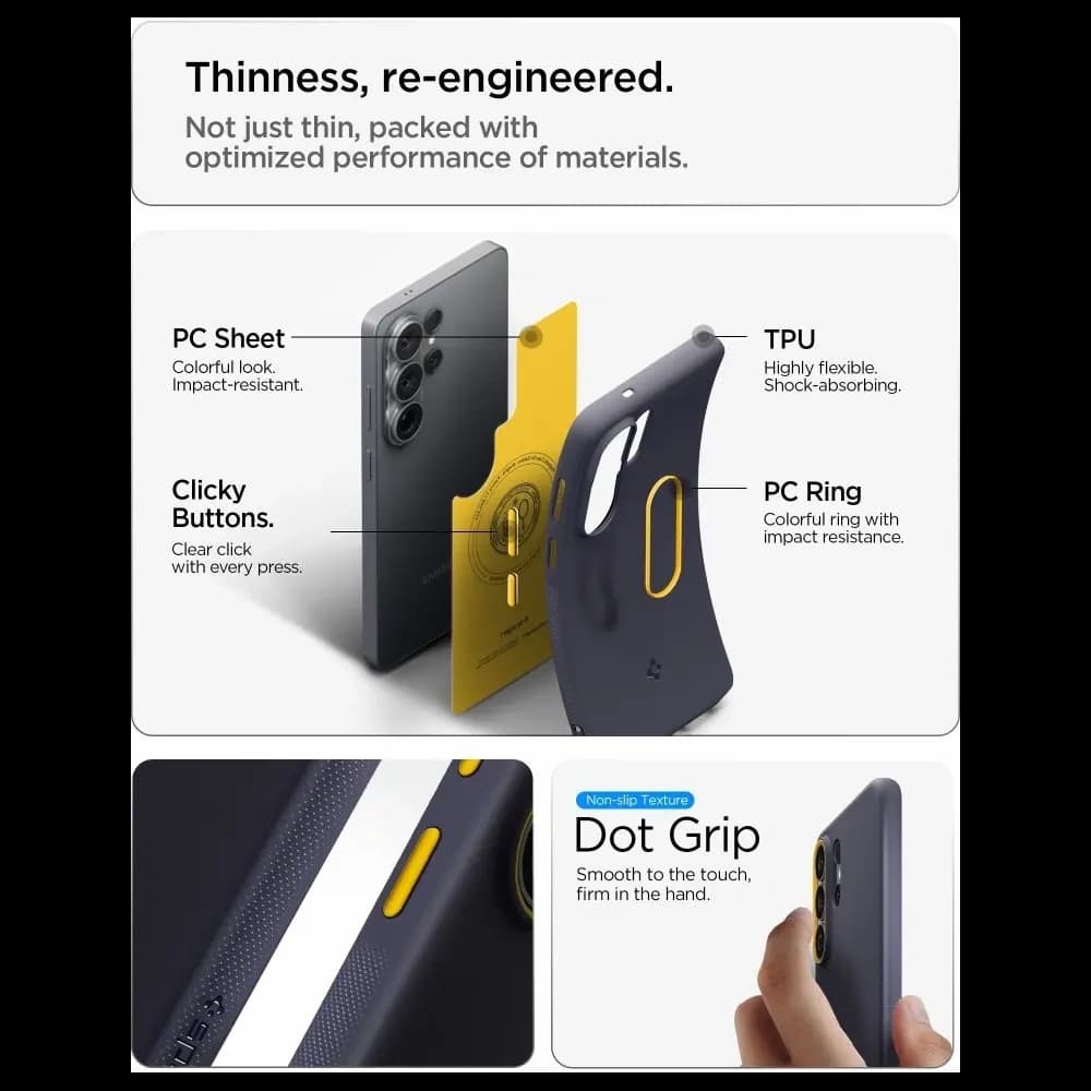 Etui Spigen Nano Pop Mag MagSafe do Samsung Galaxy S26 Ultra Blueberry Navy - 9