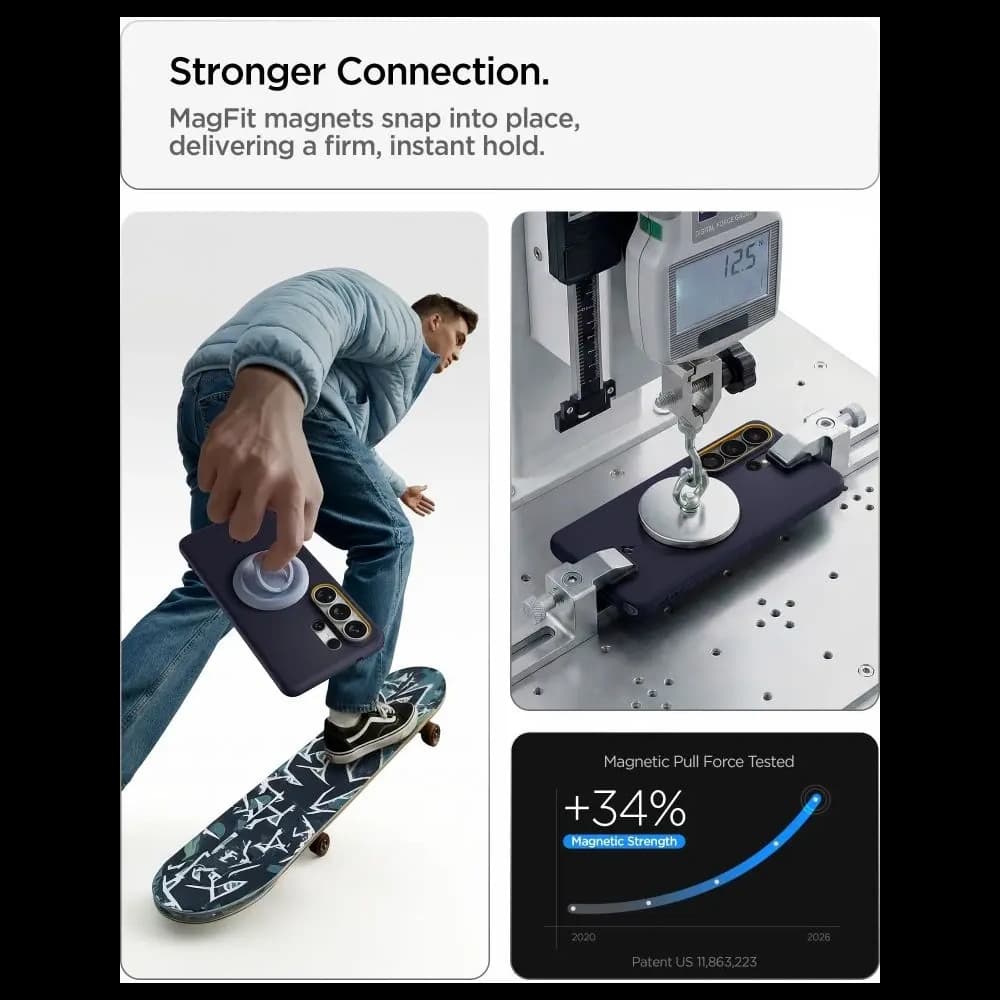 Etui Spigen Nano Pop Mag MagSafe do Samsung Galaxy S26 Ultra Blueberry Navy - 10