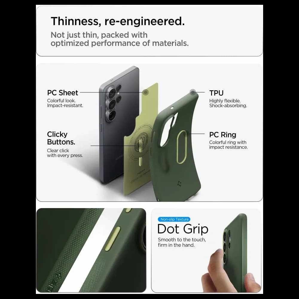 Etui Spigen Nano Pop Mag MagSafe do Samsung Galaxy S26 Ultra Avo Green - 9