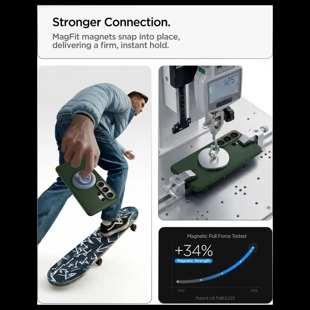 Etui Spigen Nano Pop Mag MagSafe do Samsung Galaxy S26 Ultra Avo Green - 10