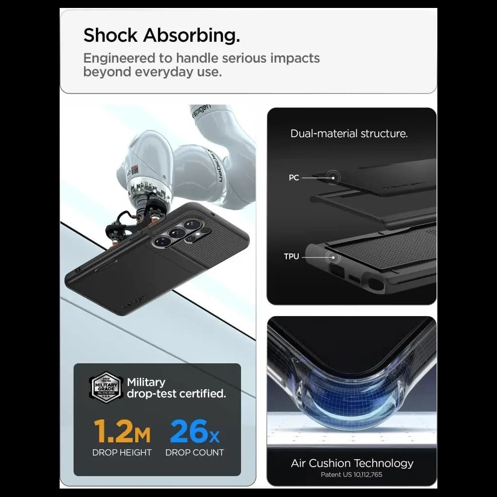 Etui Spigen Slim Armor CS do Samsung Galaxy S26 Ultra Black - 9