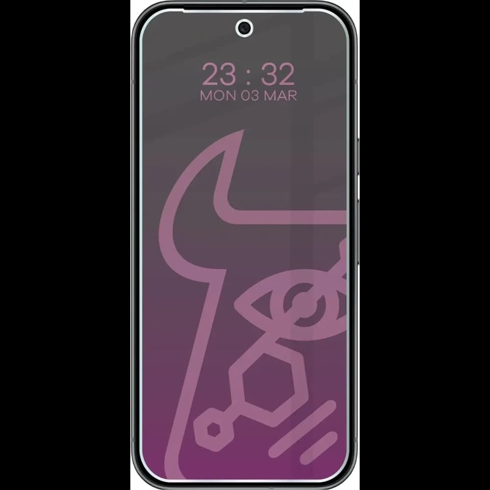 Prywatyzujące szkło hybrydowe Bizon Glass Mule Shadow do Google Pixel 10, matowe - 3