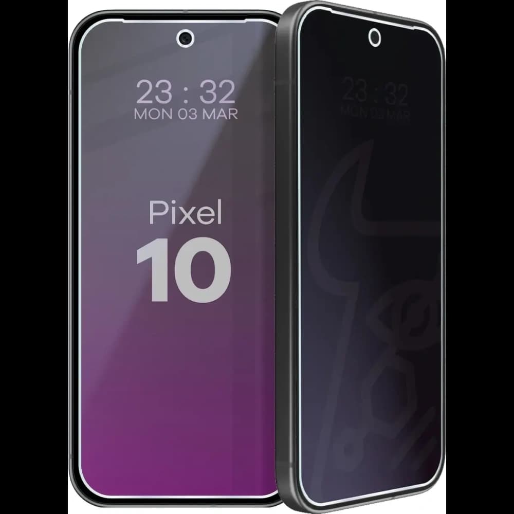 Prywatyzujące szkło hybrydowe Bizon Glass Mule Shadow do Google Pixel 10, matowe - 6