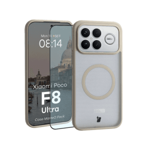 Bizon MatteO Magnetic Pack Xiaomi POCO F8 Ultra, rauchiges Beige
