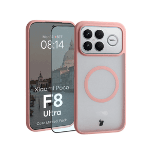 Bizon MatteO Magnetic Pack Xiaomi POCO F8 Ultra, rauchiges Hellrosa
