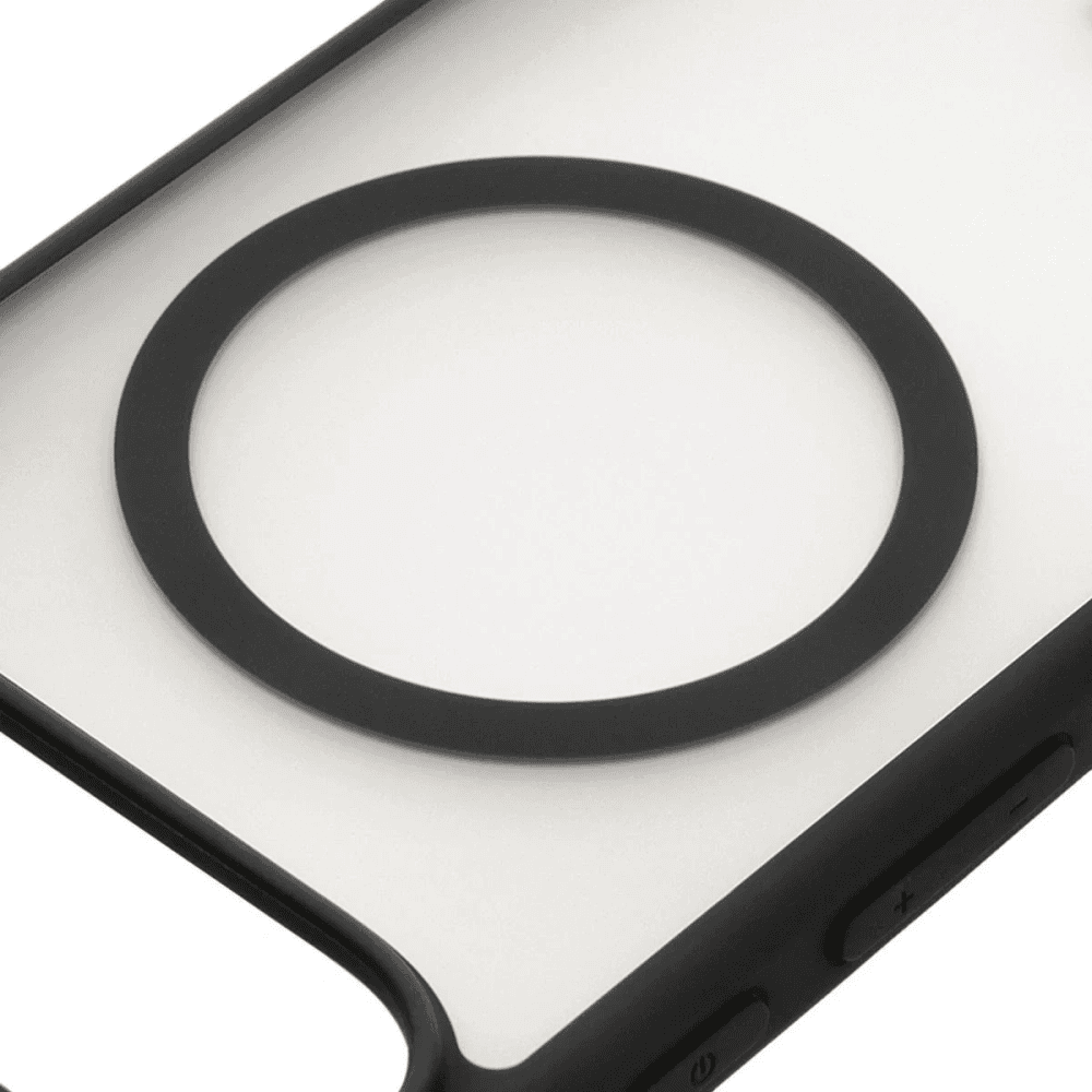 Etui z pierścieniem magnetycznym + szkło hartowane Bizon MatteO Pack do Google Pixel 9 / 9 Pro, przydymione-czarne - 4