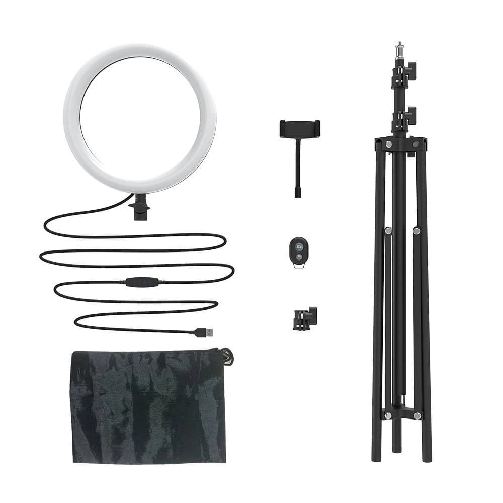 Suport / stativ de birou Blitzwolf BW-SL2 pentru telefon, cu lampă LED - 4