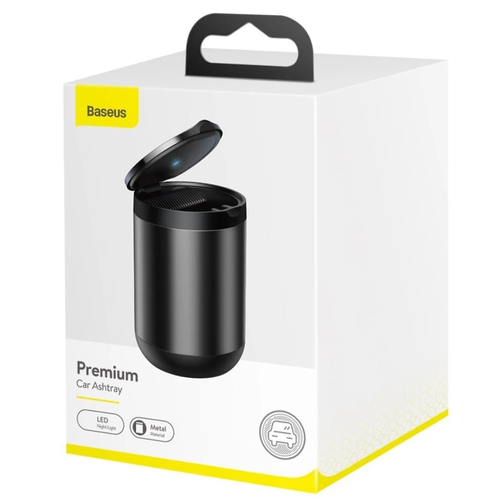 Baseus LED Car Ashtray Black - 7