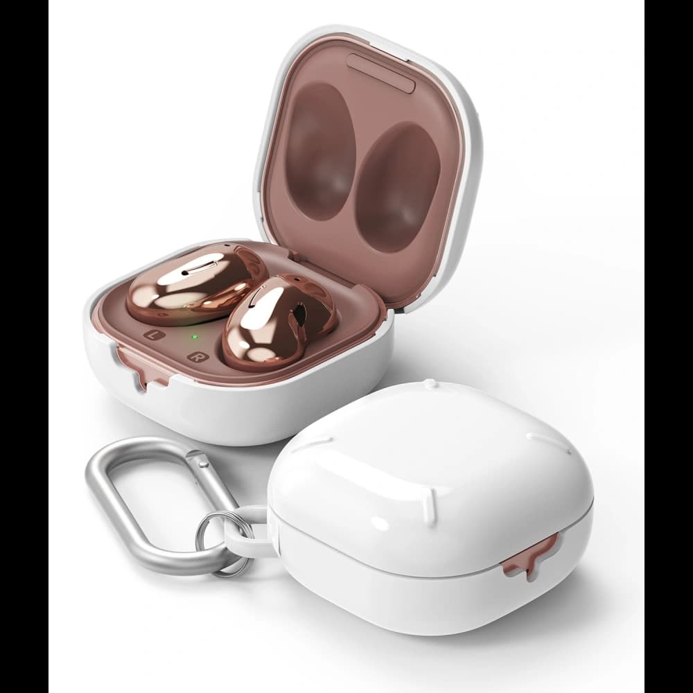Etui Ringke Slim-X Samsung Galaxy Buds 2/2 Pro/Live/Pro Alb Glossy - 1